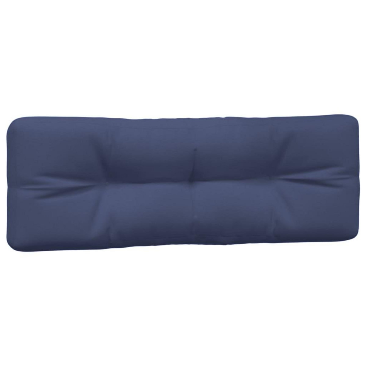 VIDAXL Coussins de palette lot de 2 bleu marine tissu