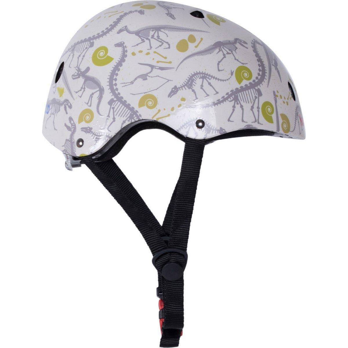 Kiddimoto Casque de vélo - blanc motifs Fossil