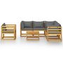 Voir la diapositive 3 : VIDAXL Salon de jardin 7 pcs avec coussin Bois d'acacia solide