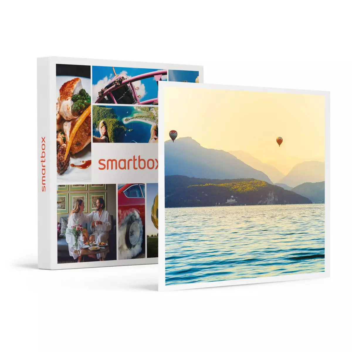 Smartbox Vol en montgolfière pour 2 personnes au-dessus du lac d'Annecy - Coffret Cadeau Sport & Aventure