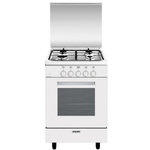 Glem Cuisinière gaz 60l 4 feux blanc - ga551gwh