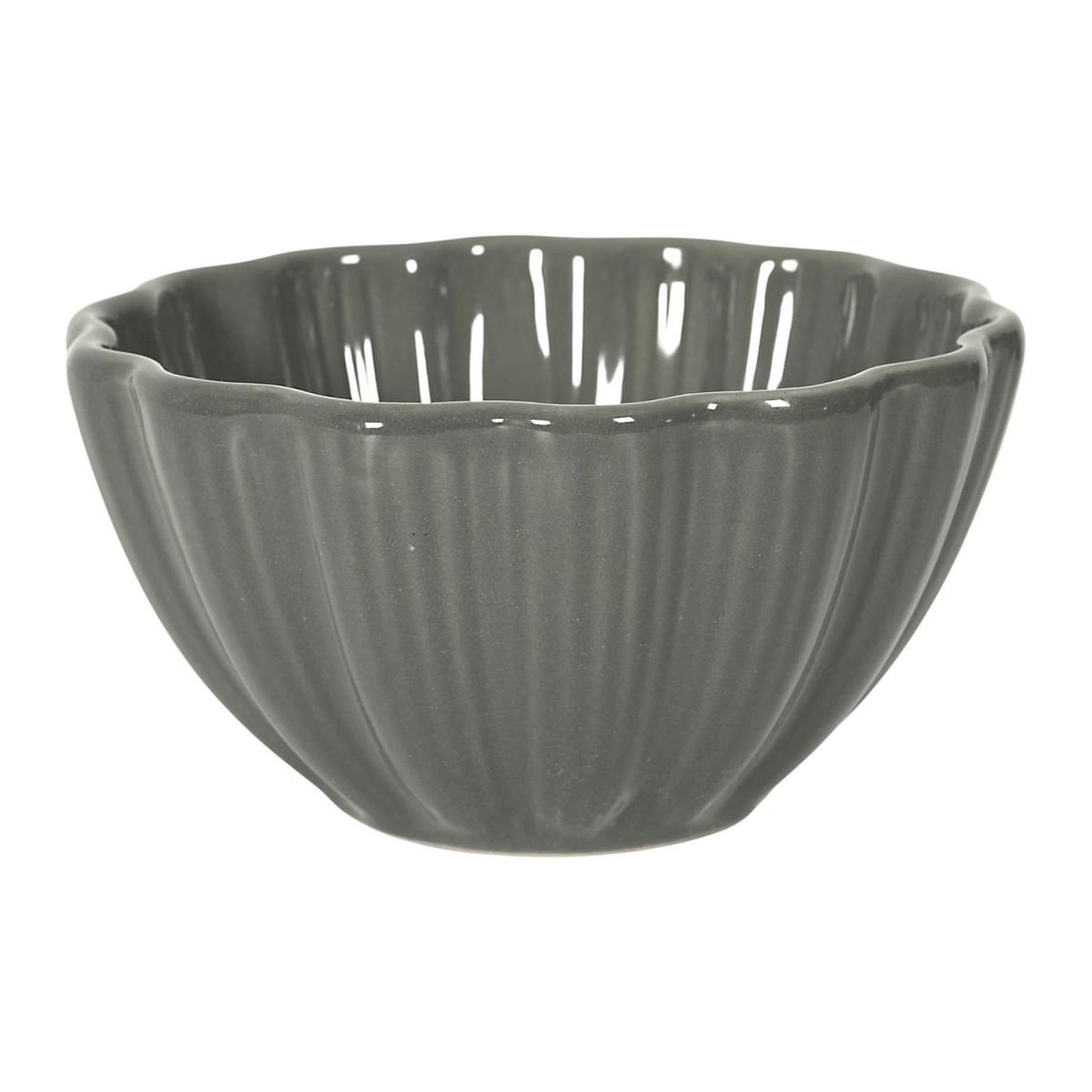 Voir la diapositive 2 : The Home Deco Factory Lot de 6 bols en grès  calista  55cl gris