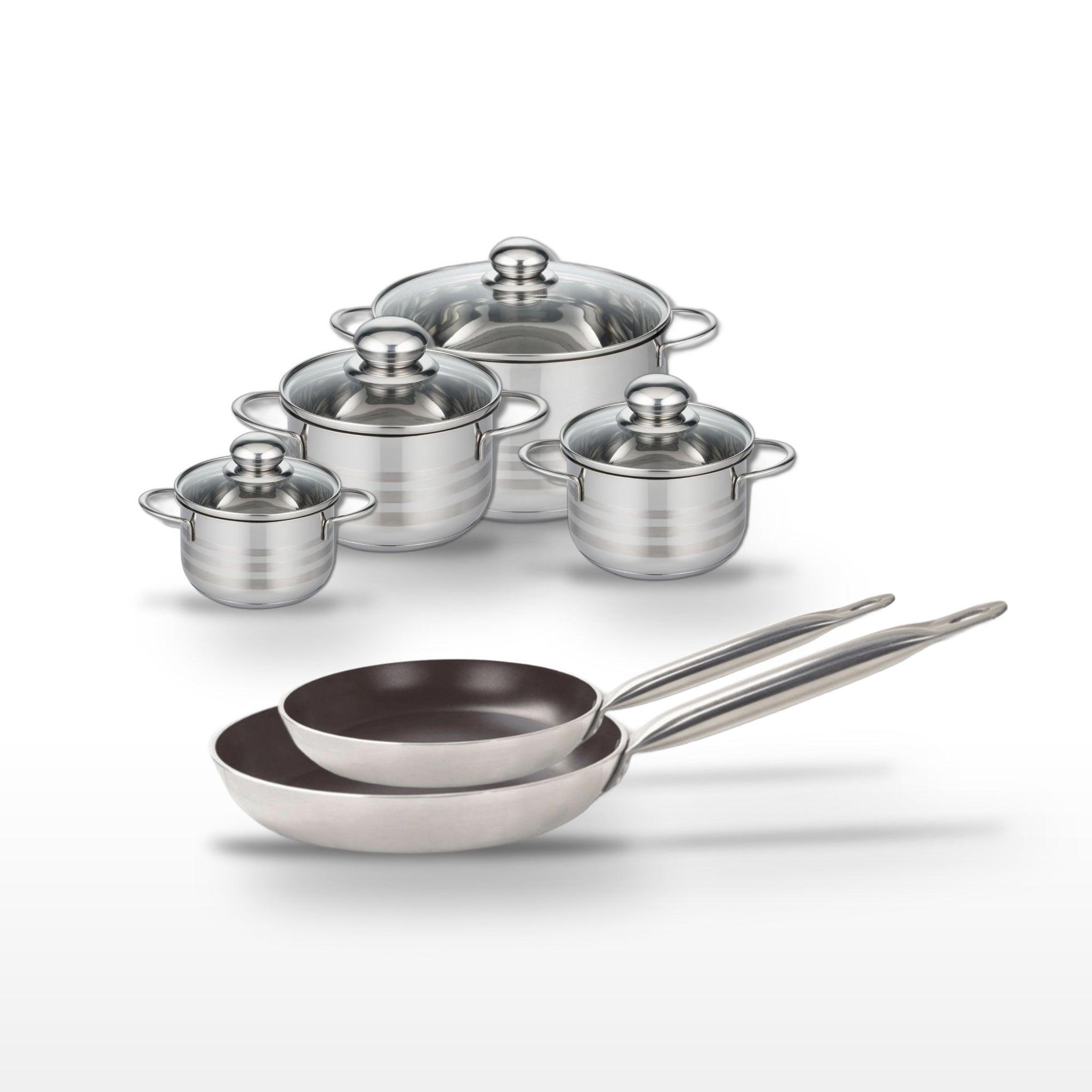 ELO Lot poêles 24/28 cm & faitouts 12/14/16/20 cm elo bistro line