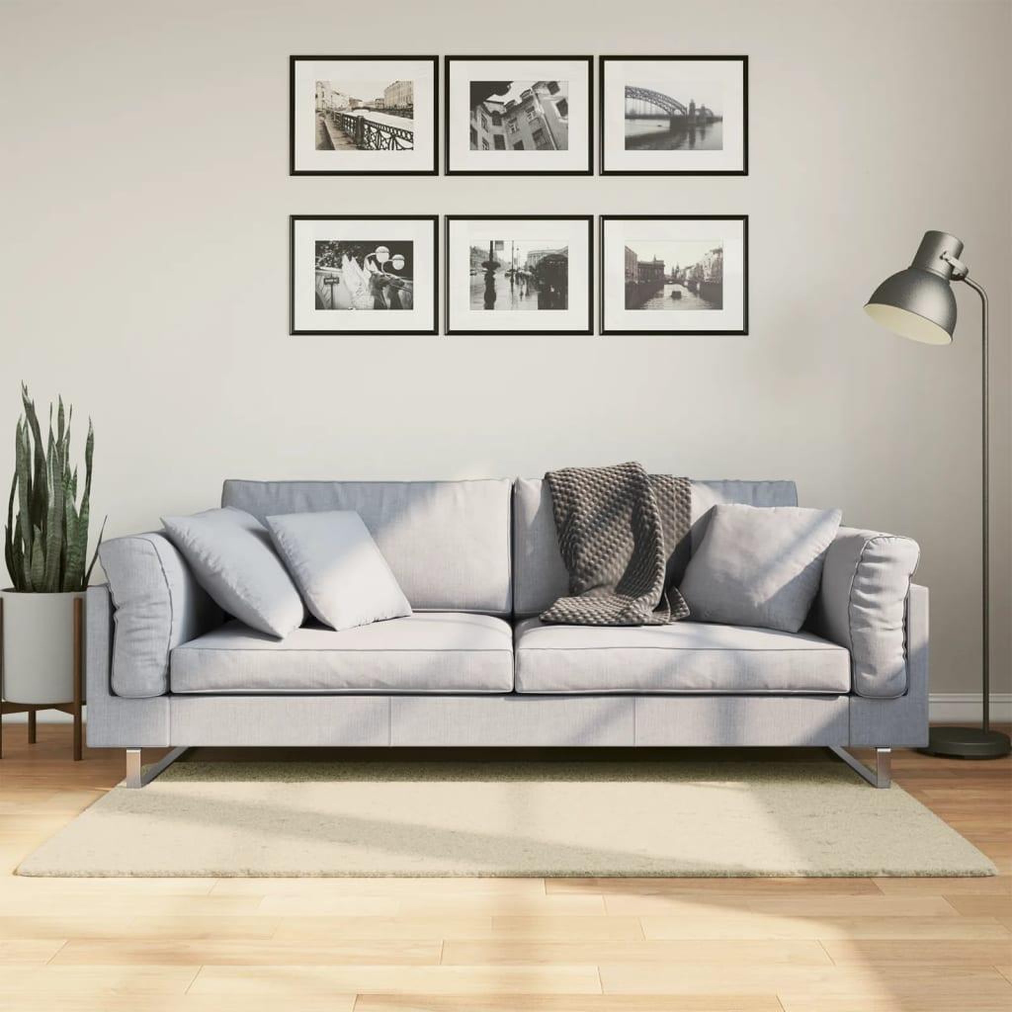 VIDAXL Tapis HUARTE a poils courts doux et lavable creme 80x150 cm