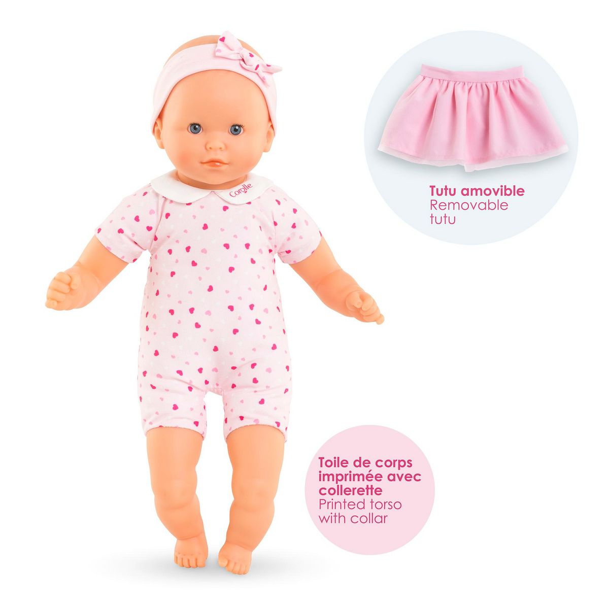 Corolle Mon Adorable Petit Poupon Coeurs