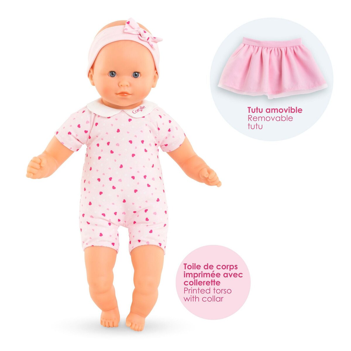 Corolle Mon Adorable Petit Poupon Coeurs