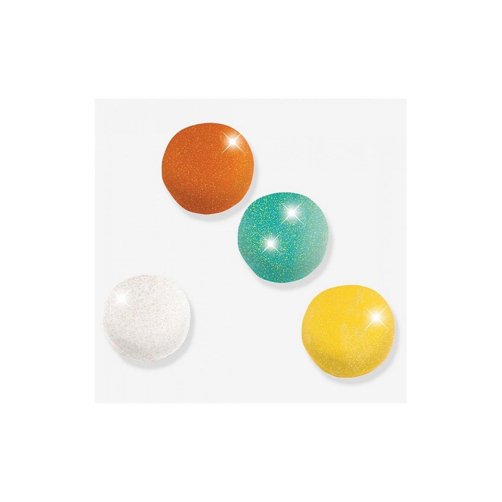 Voir la diapositive 2 : Djeco 4 pots de pate a modeler Pailletees