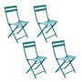Voir la diapositive 1 : TOILINUX Lot de 4 Chaises pliantes en métal Greensboro