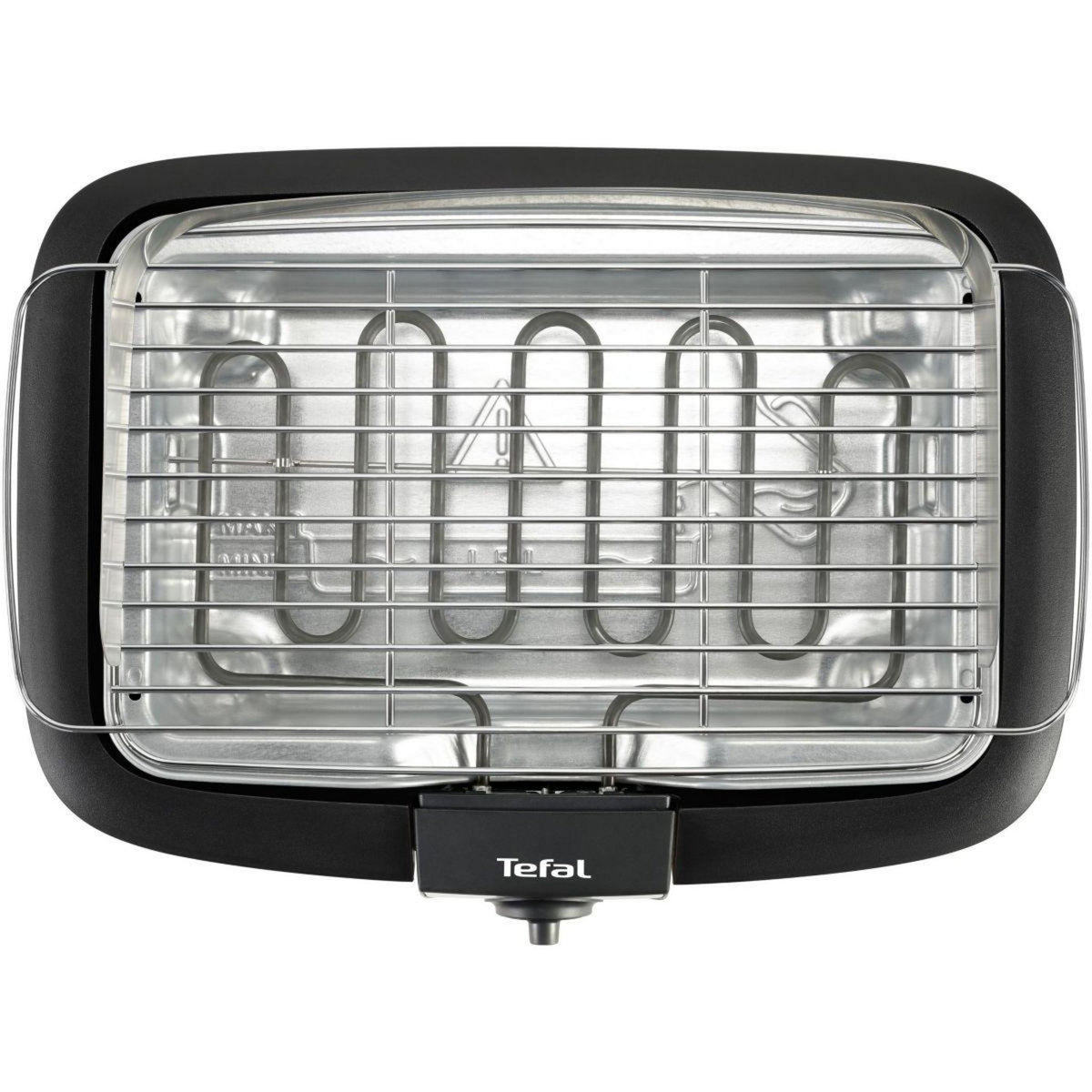 TEFAL Barbecue électrique BG90A810 Easygrill inox à poser, 37x23.5 cm