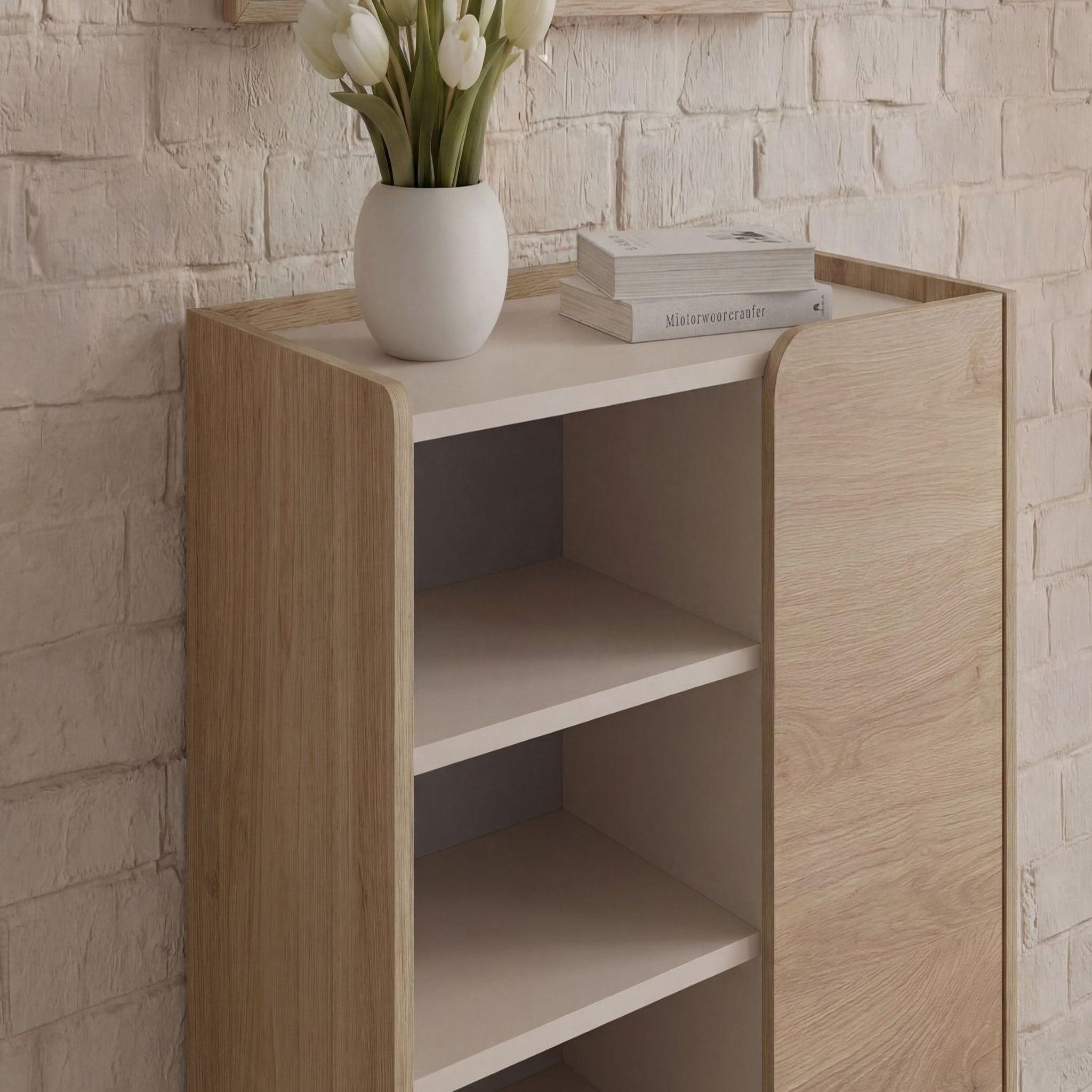 Voir la diapositive 5 : CASANOVA PARIS ISADORA - Commode 2 tiroirs 90cm en mélamine - Chêne clair
