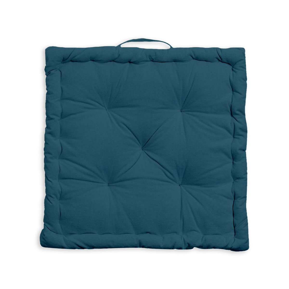 Coussin de sol uni en coton 