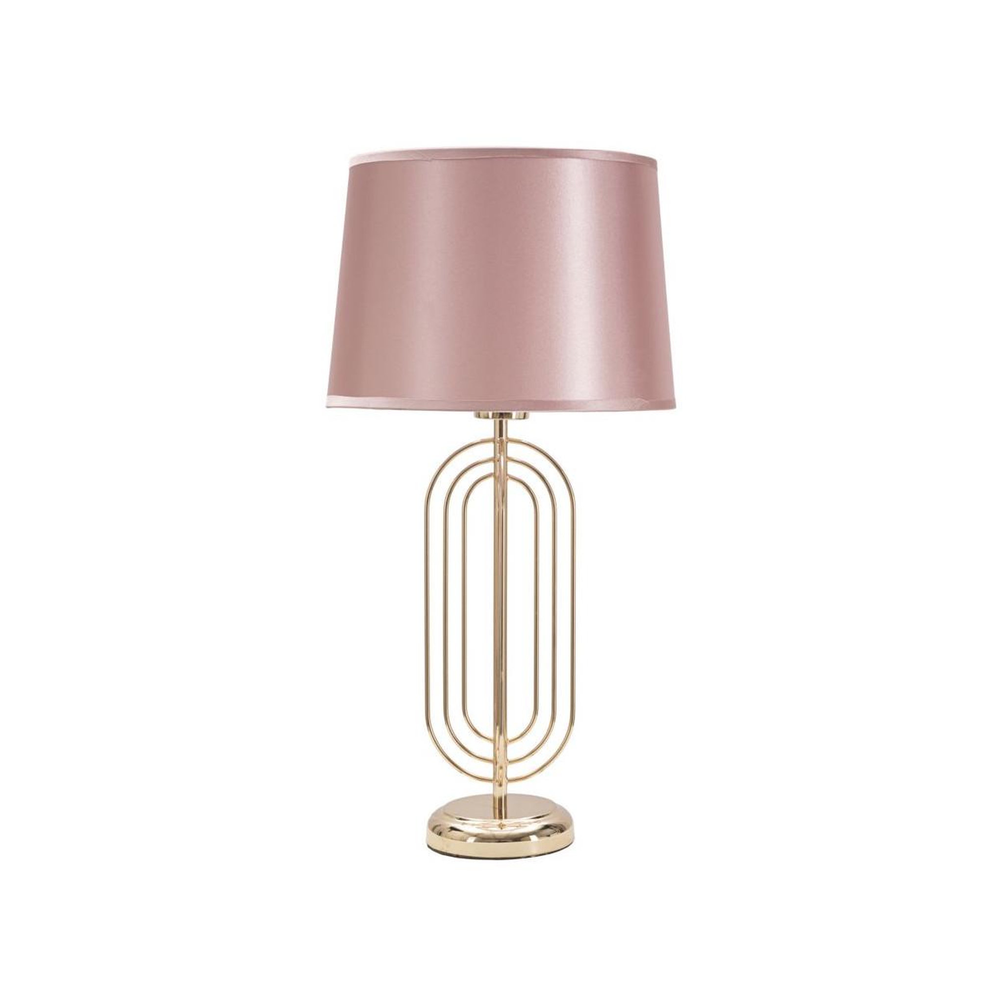 Paris Prix Lampe à poser design en métal  krista  55cm rose & or