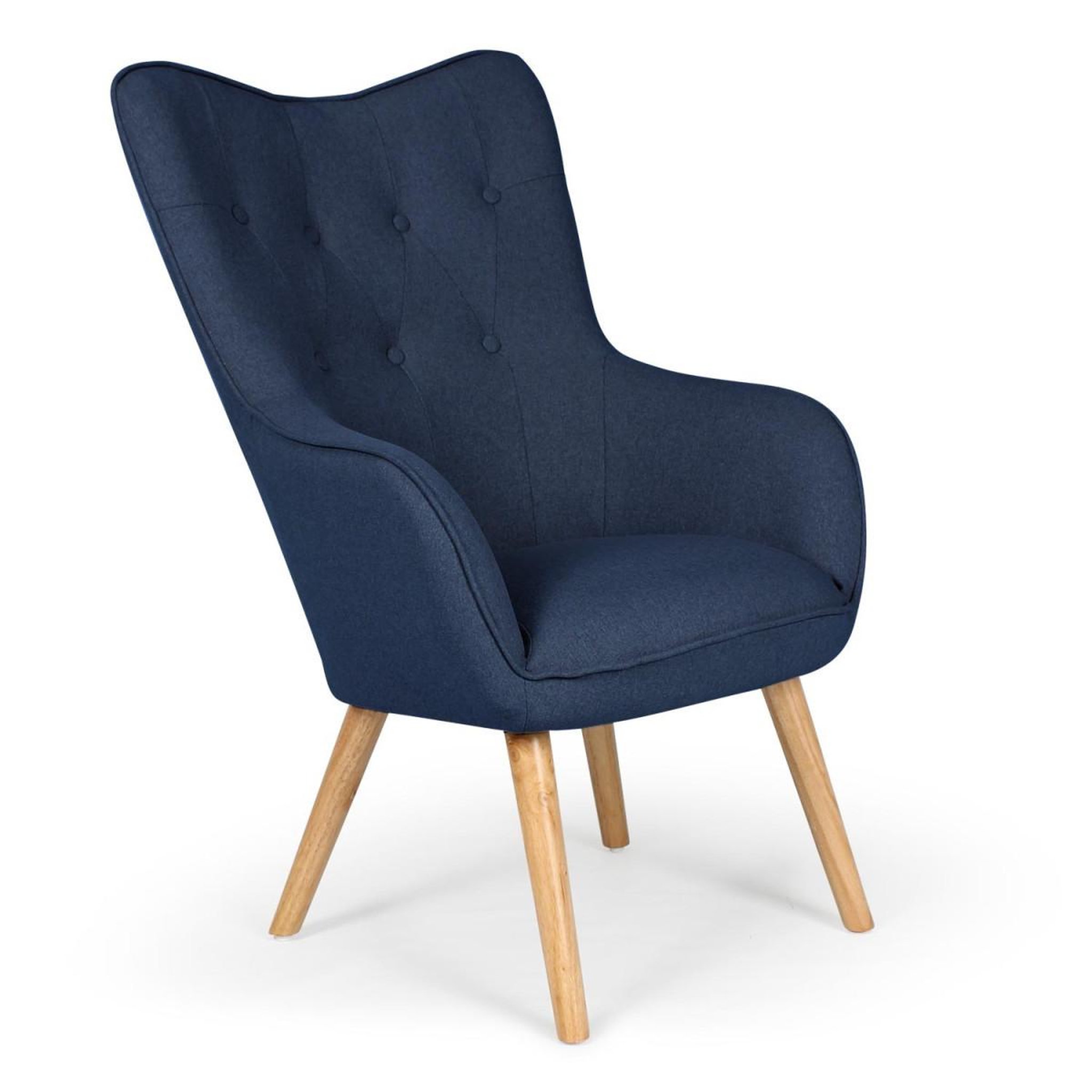 Voir la diapositive 1 : Paris Prix Fauteuil scandinave  aimee  67cm bleu