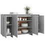 Voir la diapositive 4 : VIDAXL Buffet Sonoma gris 135x41x75 cm Bois d'ingenierie