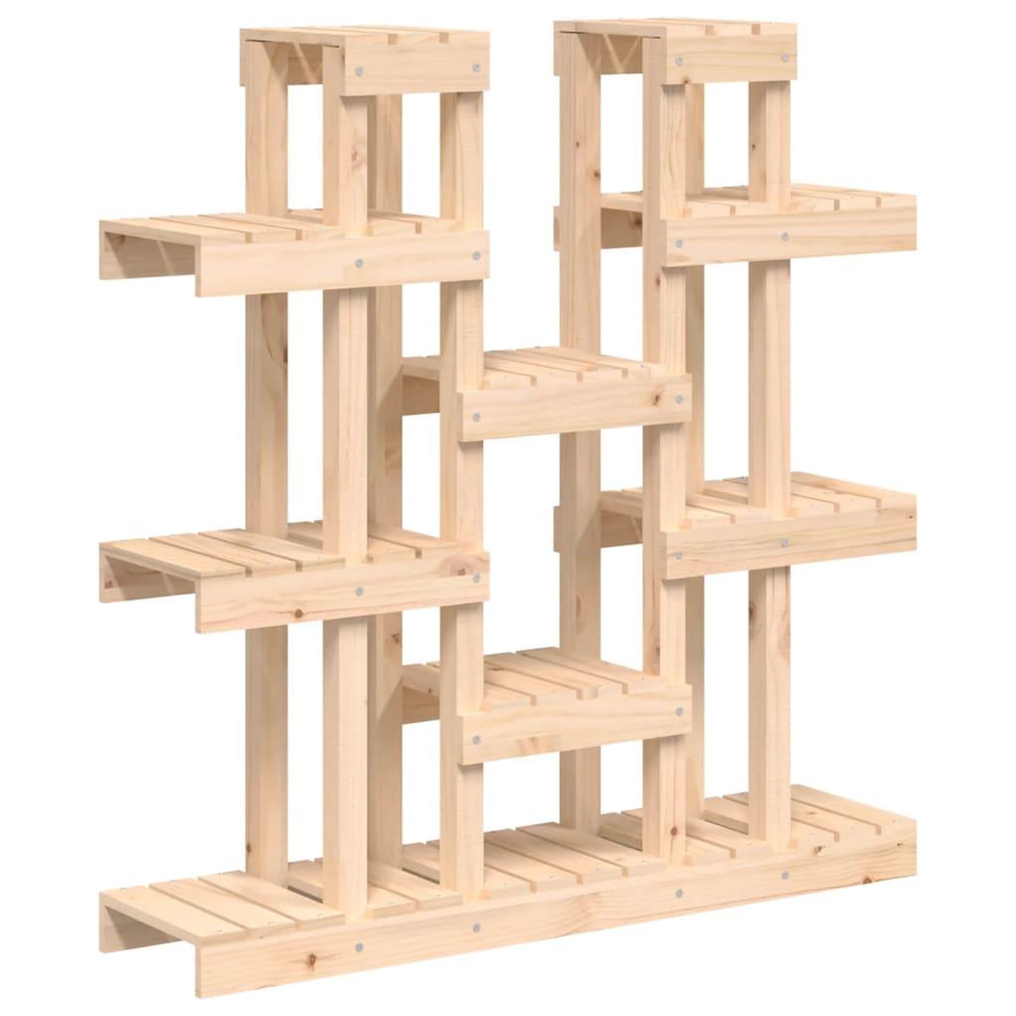 Voir la diapositive 2 : VIDAXL Support a plantes 104,5x25x109,5 cm Bois massif de pin