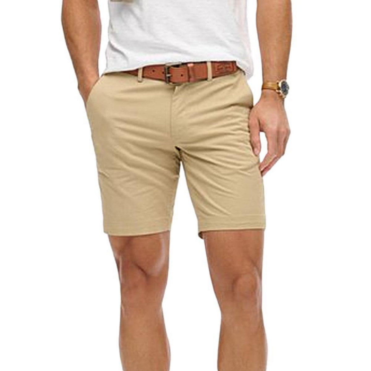 SUPERDRY Short Chino  Clair Homme Superdry Stretch