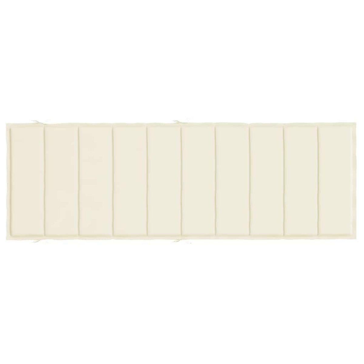 VIDAXL Coussin de chaise longue creme 186x58x3 cm tissu oxford