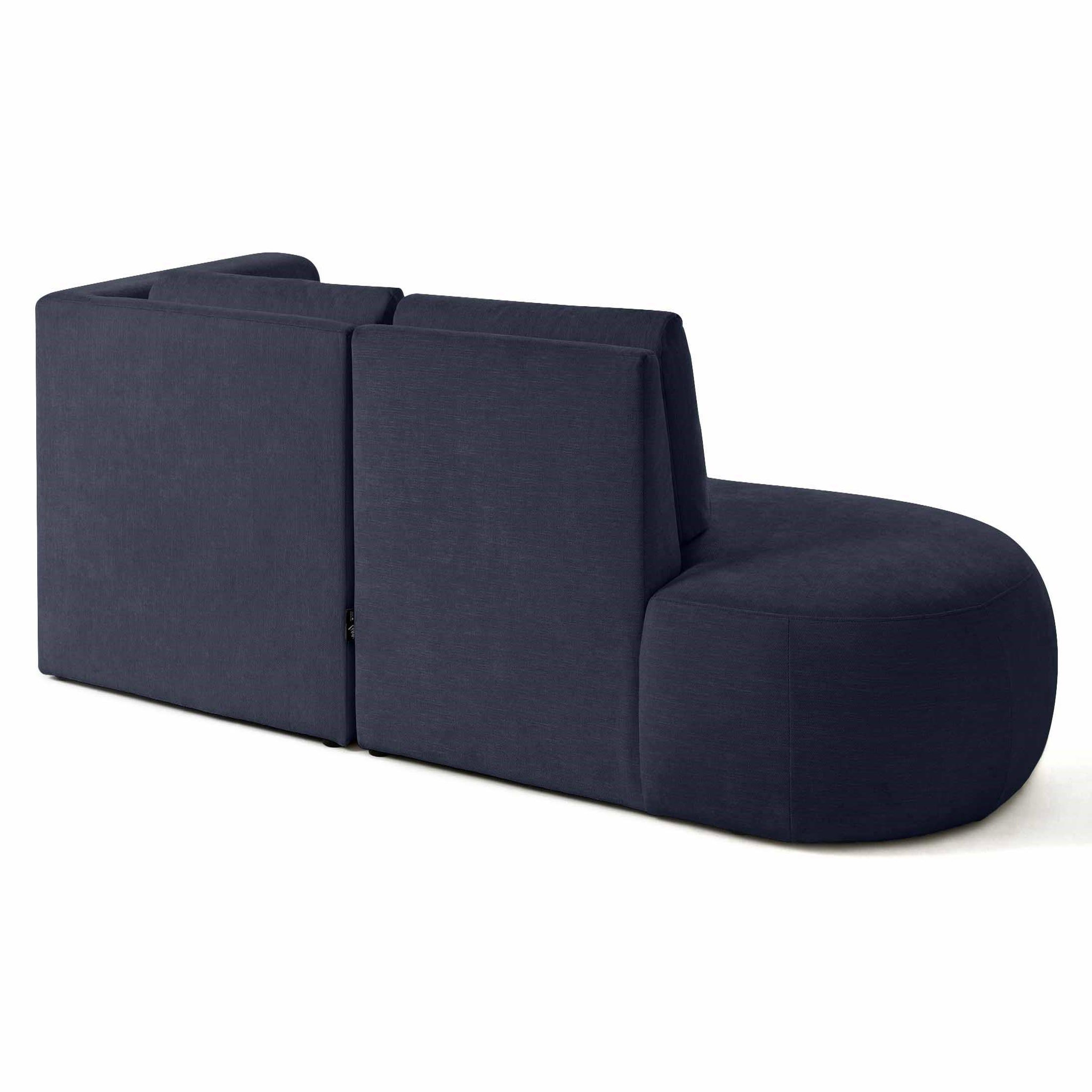 Voir la diapositive 4 : LISA DESIGN Santorini - canapé modulable d'angle droit - 4 places - en tissu texturé