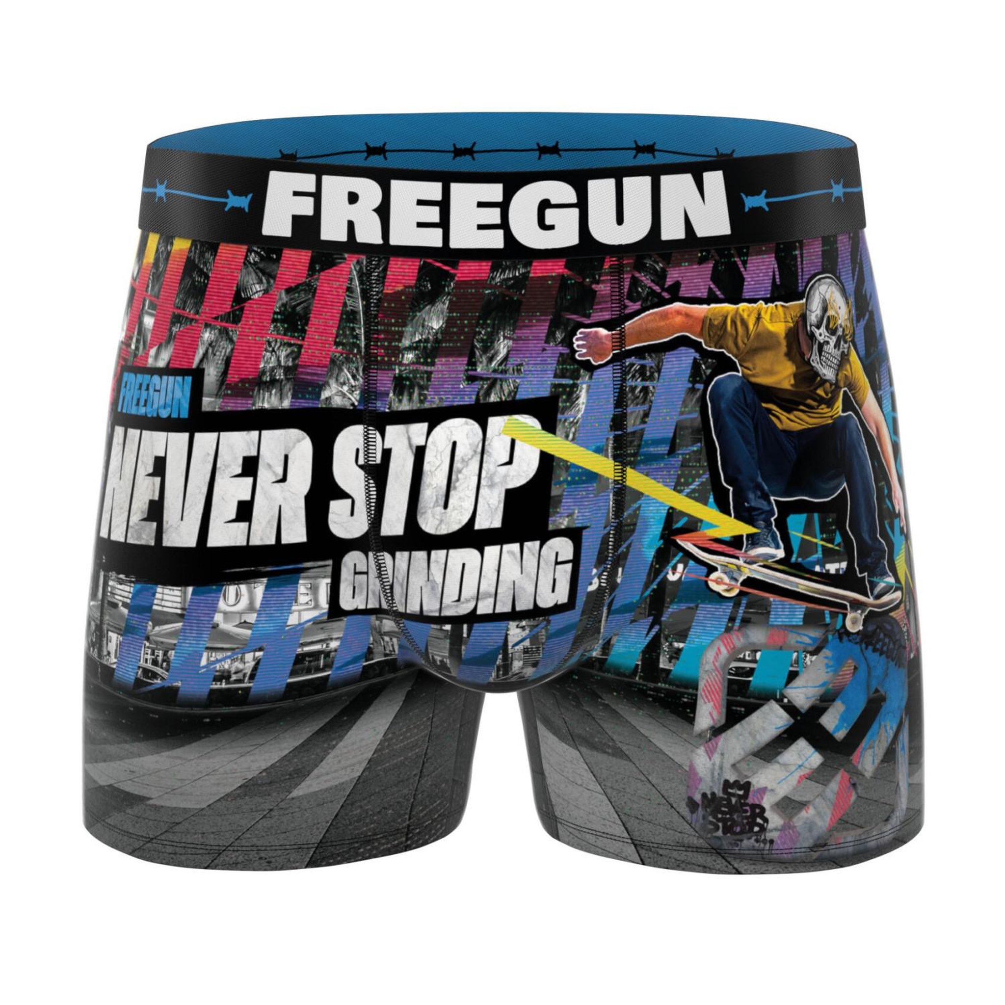 Voir la diapositive 4 : FREEGUN Lot de 3 boxers homme Summer Sport