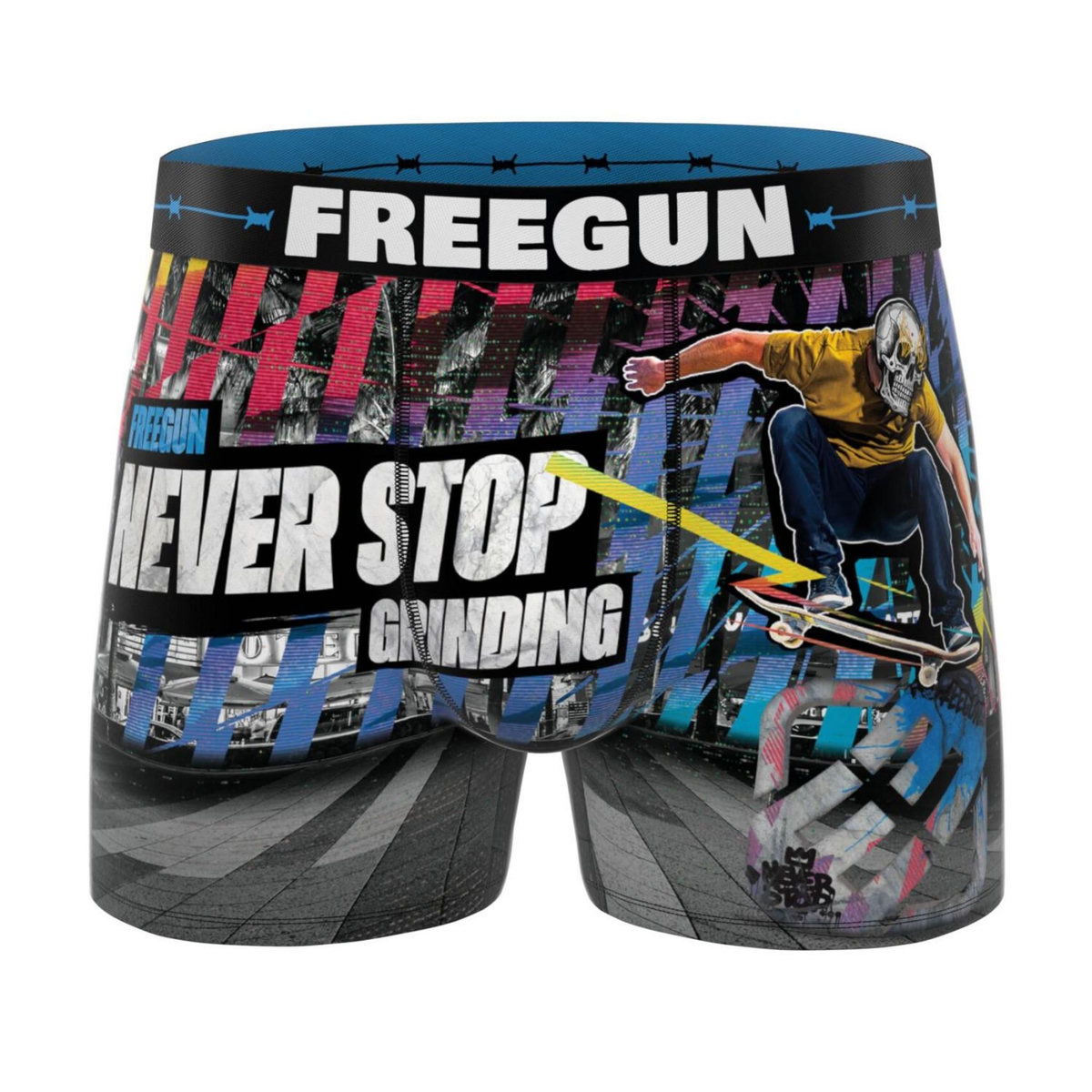FREEGUN Lot de 3 boxers homme Summer Sport