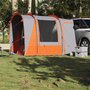Voir la diapositive 3 : VIDAXL Tente de voiture 4 personnes gris et orange impermeable