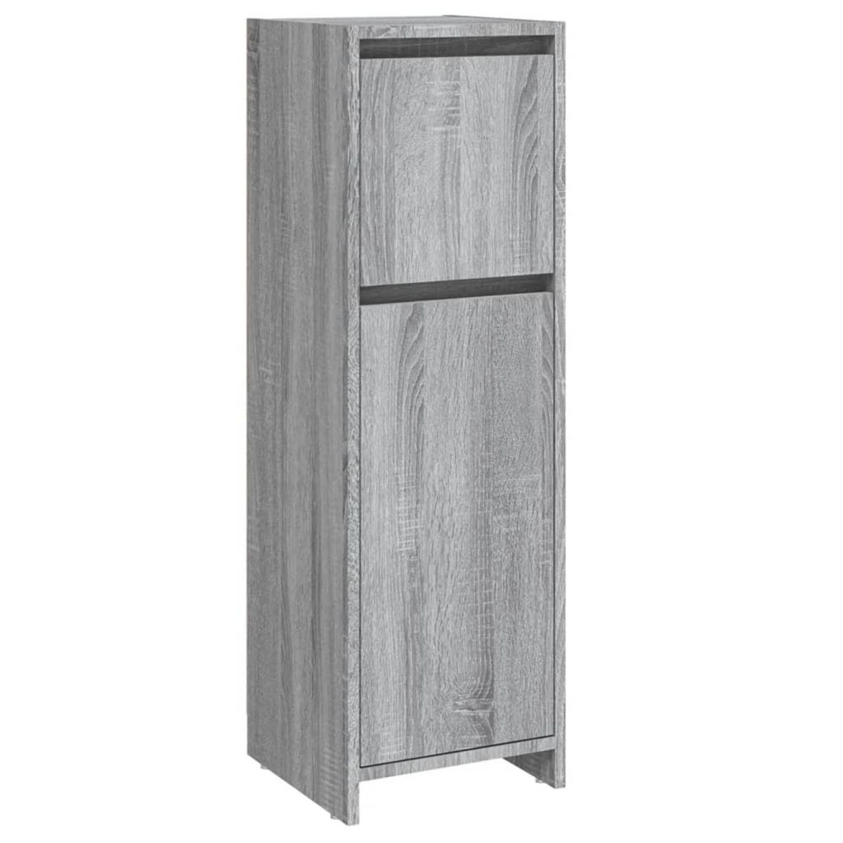 VIDAXL Armoire de bain Sonoma gris 30x30x95 cm Bois d'ingenierie