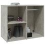 Voir la diapositive 5 : VIDAXL Armoire de dressing Gris beton 80x40x65 cm Bois d'ingenierie