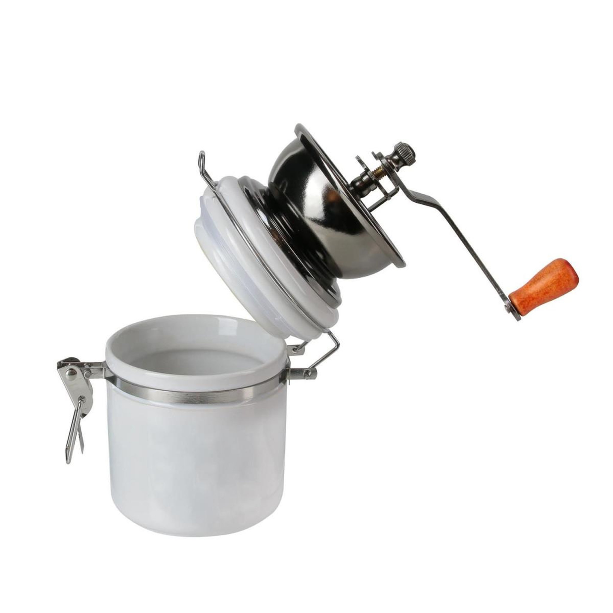 Voir la diapositive 2 : COOK CONCEPT Moulin à café en céramique  barista  20cl blanc