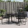 Voir la diapositive 3 : VIDAXL Chaises de jardin lot de 4 noir resine tressee