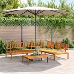 VIDAXL Salon palette de jardin 4 pcs bois d'acacia massif