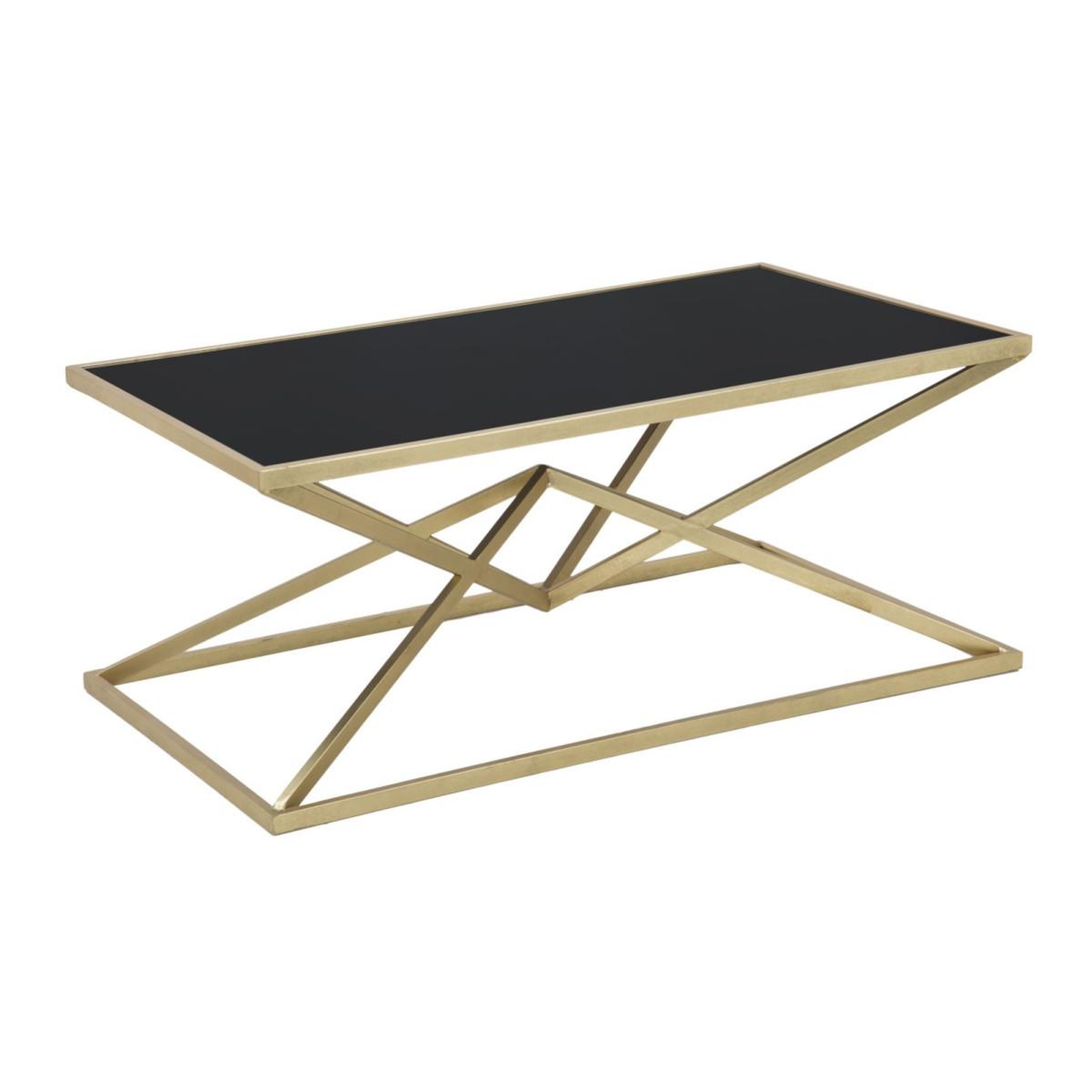 Paris Prix Table basse design  pyramid  110cm noir & or
