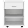 Voir la diapositive 4 : VIDAXL Armoire a roulettes Blanc 46x36x59 cm Bois d'ingenierie