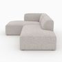 Voir la diapositive 5 : Rendez vous déco Canapé d'angle gauche modulable en tissu beige-Hestia
