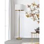Voir la diapositive 5 : Paris Prix Lampadaire en Verre  Cristal  153cm Blanc & Or