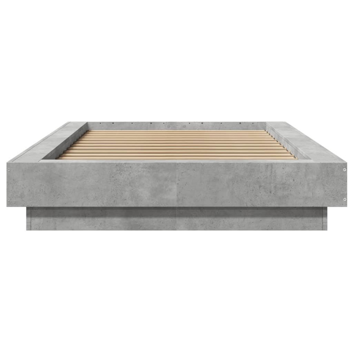VIDAXL Cadre de lit sans matelas gris beton 90x190 cm