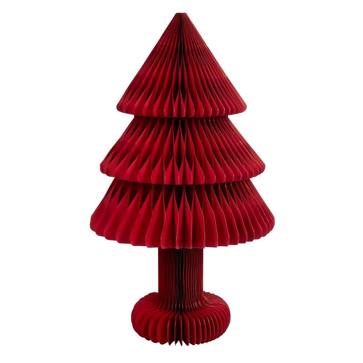 Paris Prix Sapin de Noël en Papier  Pliable  100cm Rouge