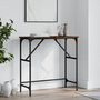 Voir la diapositive 1 : VIDAXL Table console chene fume 75x32x75 cm bois d'ingenierie