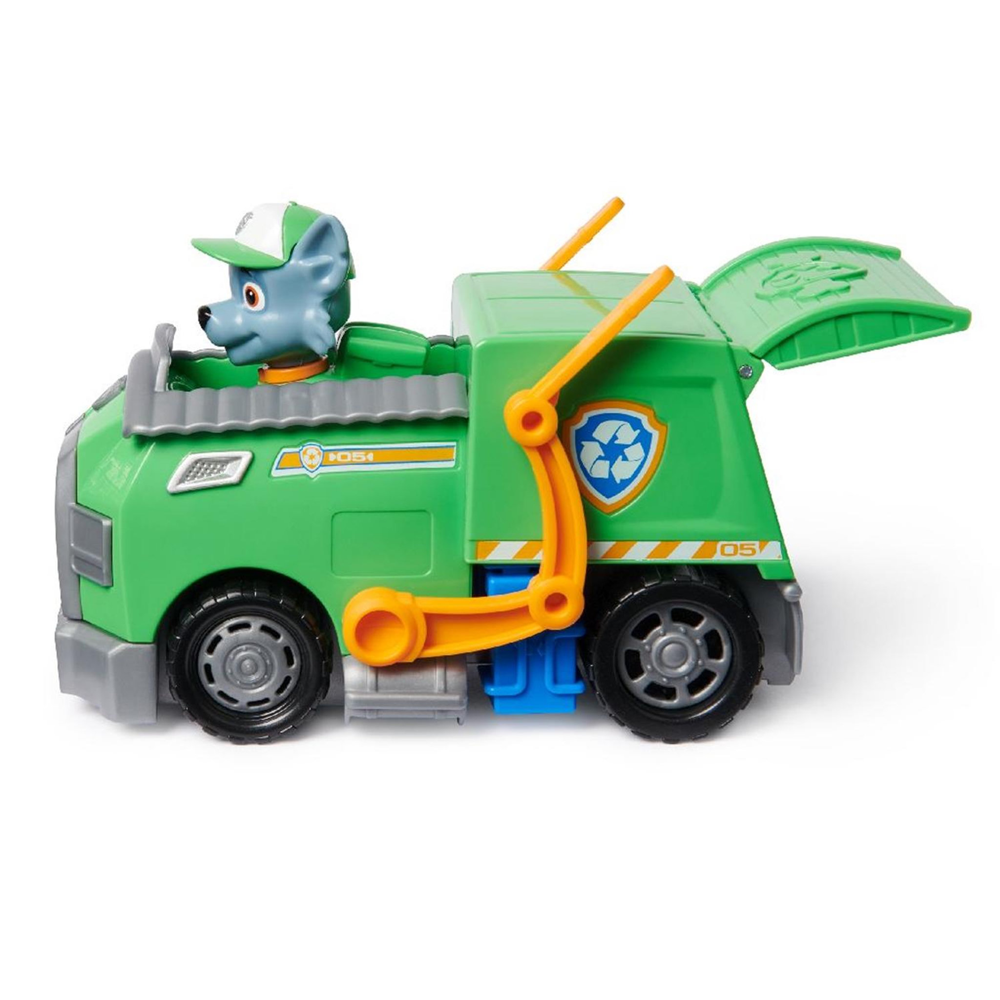 Voir la diapositive 4 : SPIN MASTER La Pat Patrouille Camion de recyclage avec la figurine de Rocky