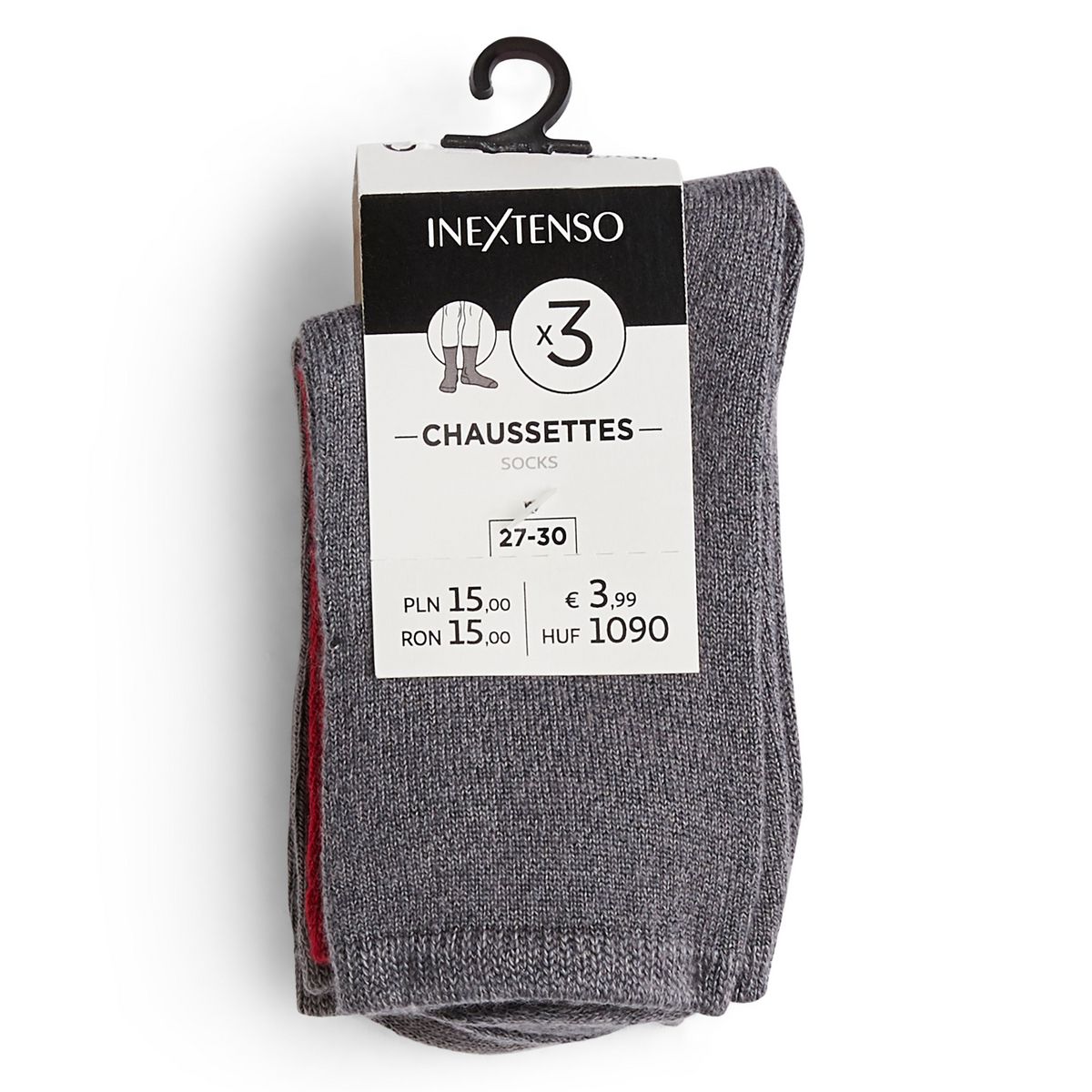 IN EXTENSO Lot de 3 paires de chaussettes garçon