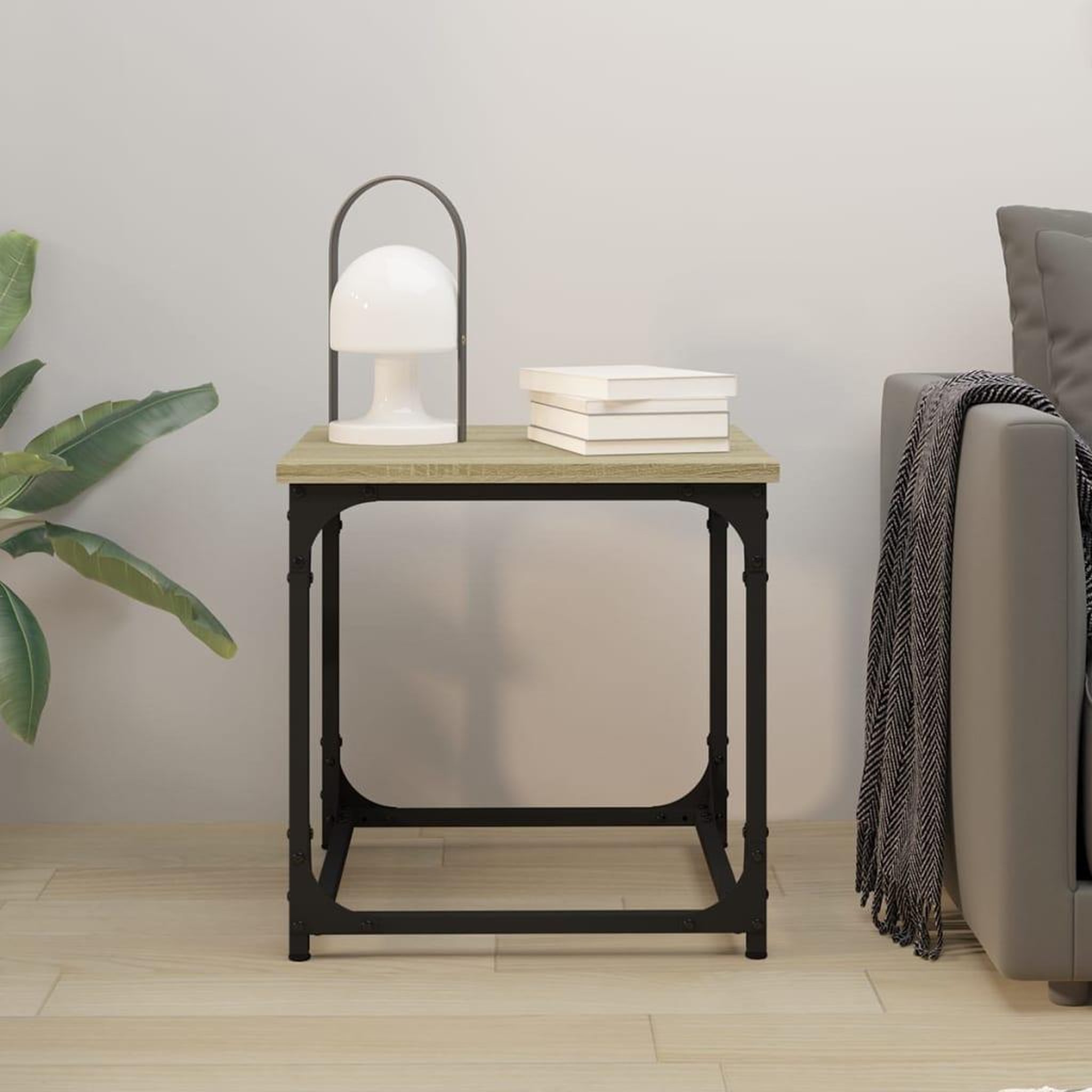 Voir la diapositive 3 : VIDAXL Table d'appoint Chene sonoma 40x40x40 cm Bois d'ingenierie