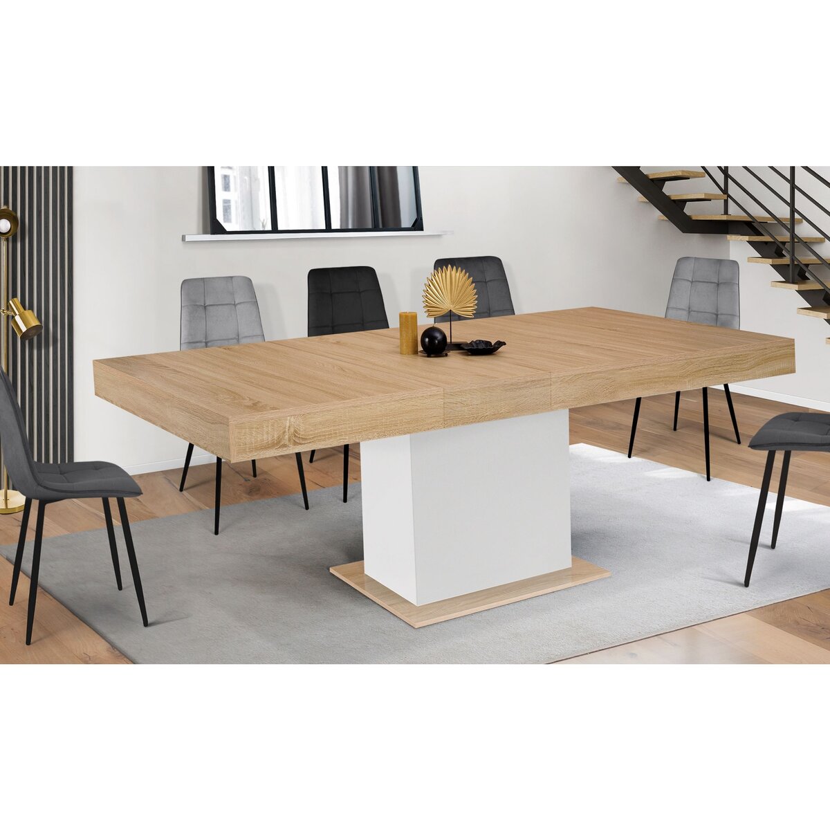 Table de séjour salle à manger extensible L160/200 cm TINA