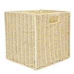 Paris Prix Boîte de Rangement Pliable  Tressée  30x30cm Naturel