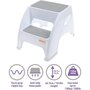 Voir la diapositive 2 : MARKET24 Transat - Anneau Tabouret marchepied - DREAMBABY - Toddler & Me 2 Up - Antidérapant et texturé - Jusqu'a 145kg pour les petits et les adultes -