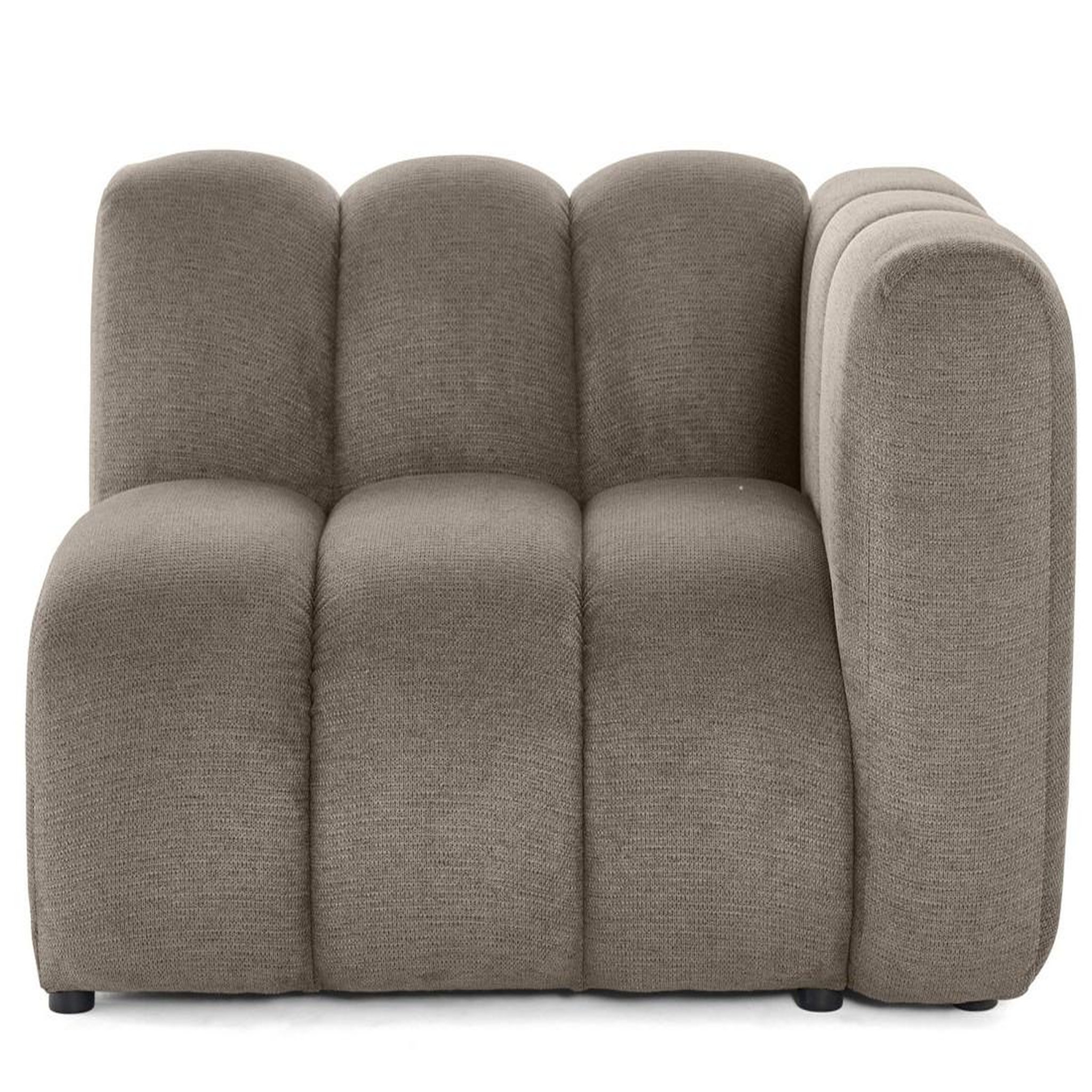 Voir la diapositive 1 : LISA DESIGN Debbie - module d'assise droit en tissu texturé