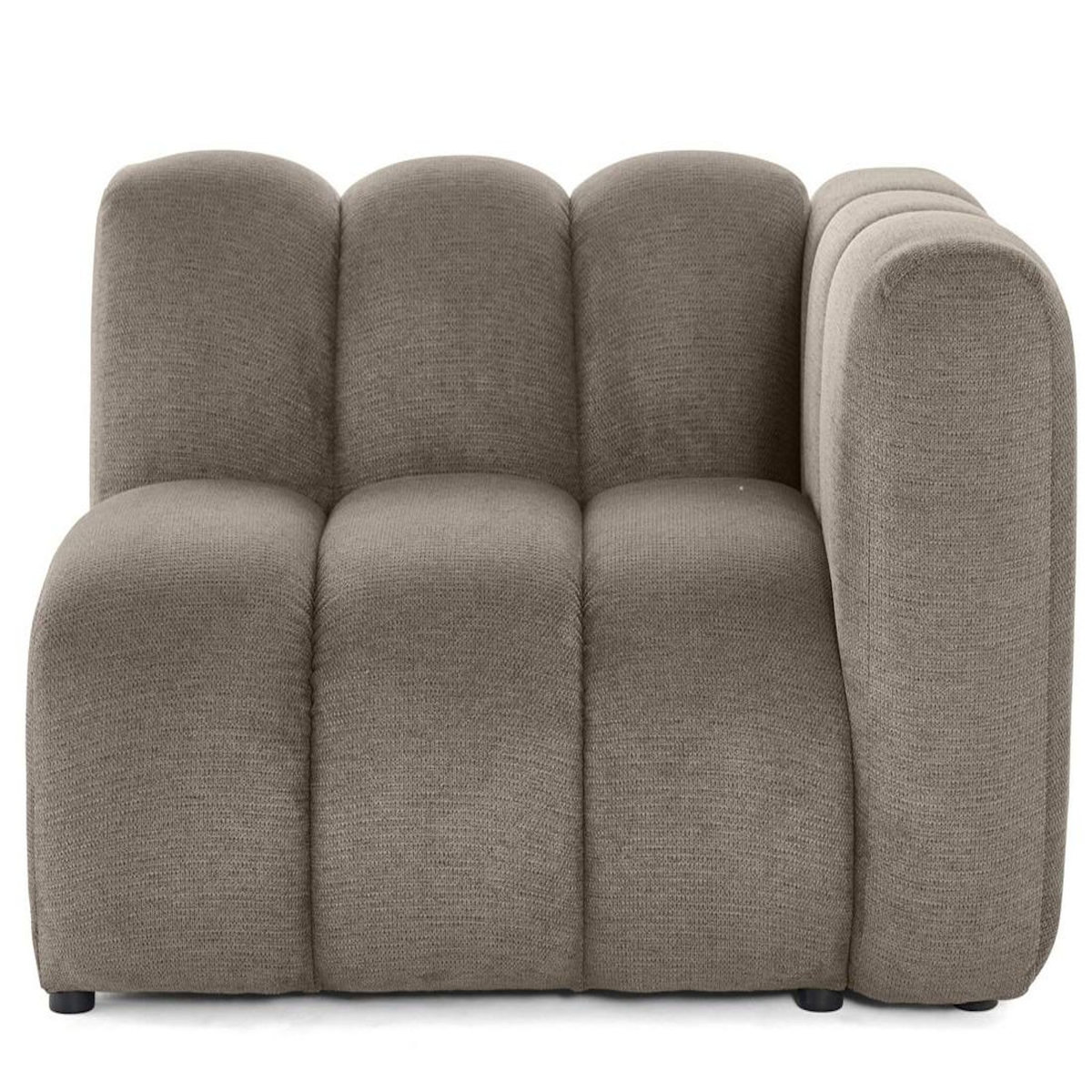 LISA DESIGN Debbie - module d'assise droit en tissu texturé