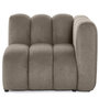 Voir la diapositive 1 : LISA DESIGN Debbie - module d'assise droit en tissu texturé