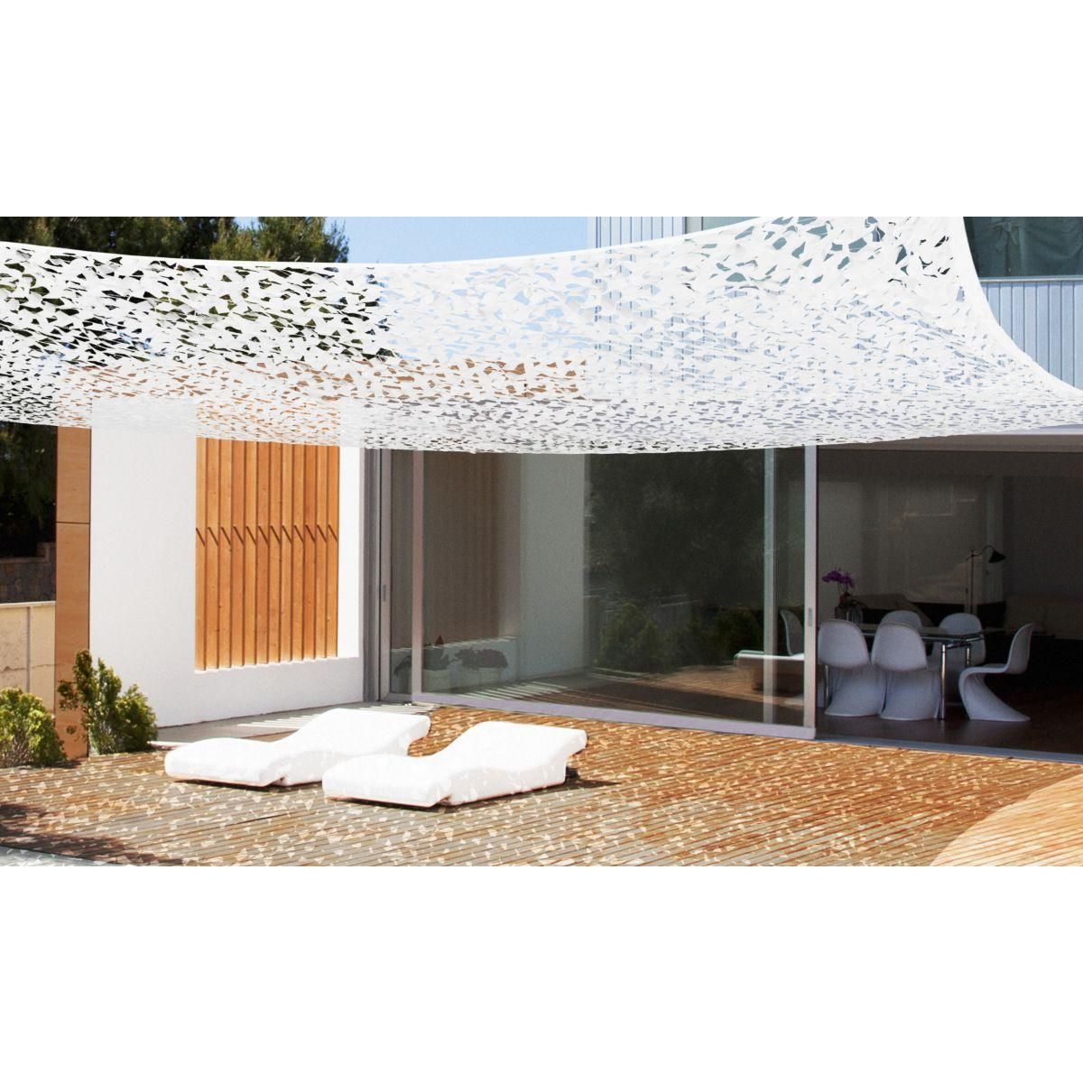 Inkazen Voile d'ombrage blanche 3x5m