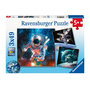 Voir la diapositive 1 : RAVENSBURGER Ravensburger - Jigsaw puzzle Space, 3x49pcs. 120008606