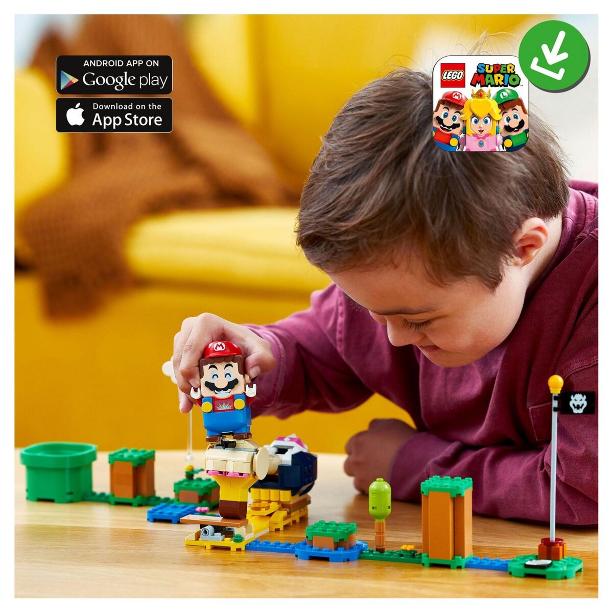 LEGO Super Mario 71414 Ensemble Extension Le casse tête de Pico Condor, Jouet à Combiner avec Pack de Démarrage Mario, Luigi ou Peach