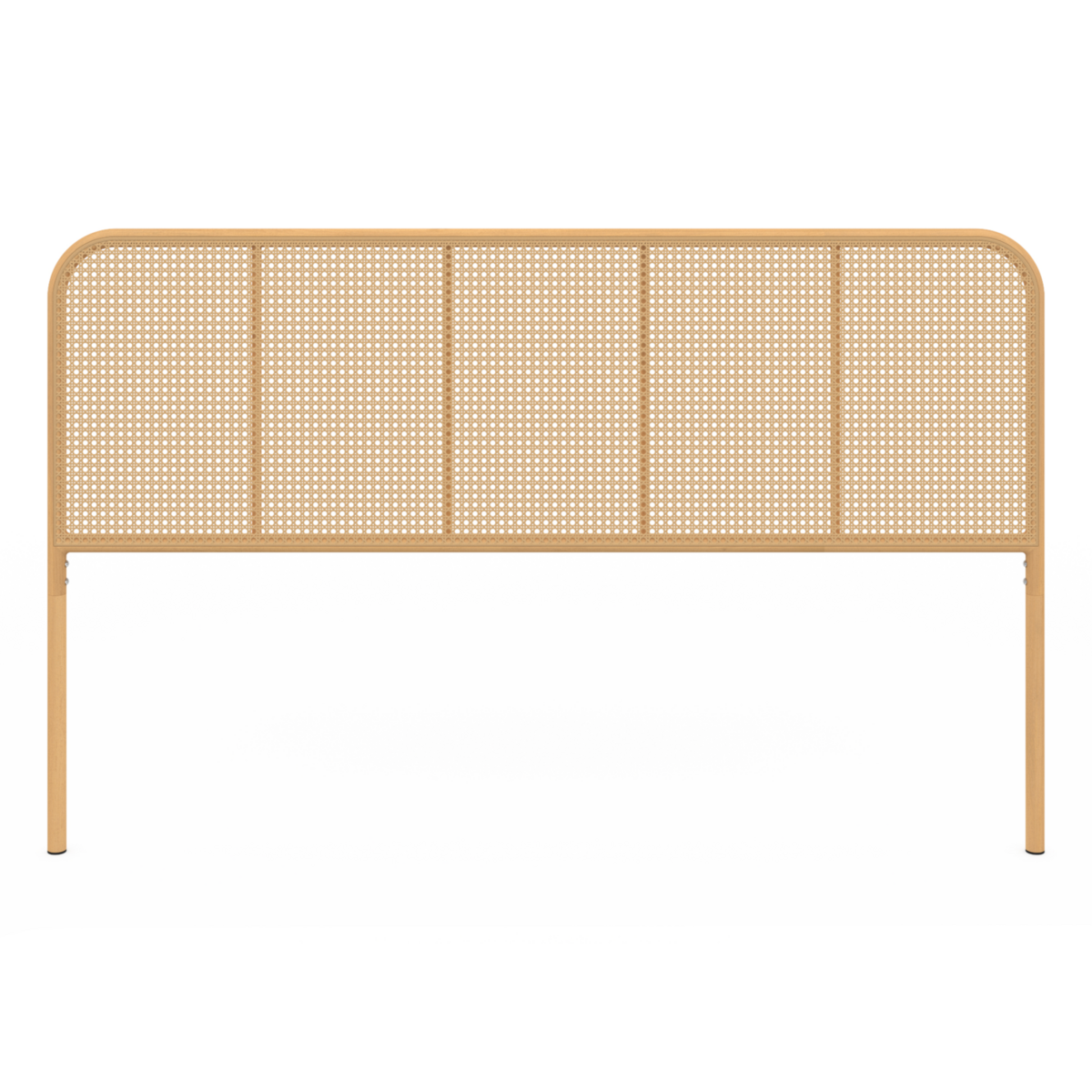 ID MARKET Tête de lit sur pied FLORA 160 cm façon cannage